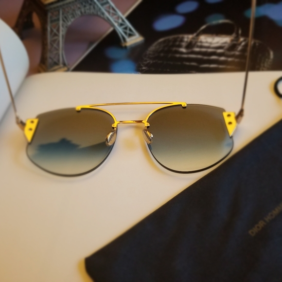DIOR STONGER AVIATOR SUNGLASSES - Picture 2 of 16